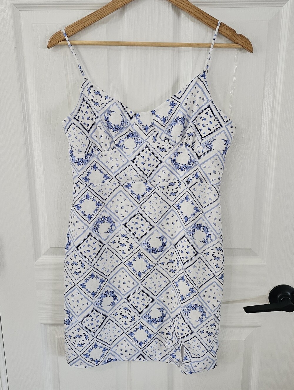 Altar'd State Picnic Spread Floral Patchwork Mini Dress Size M EUC